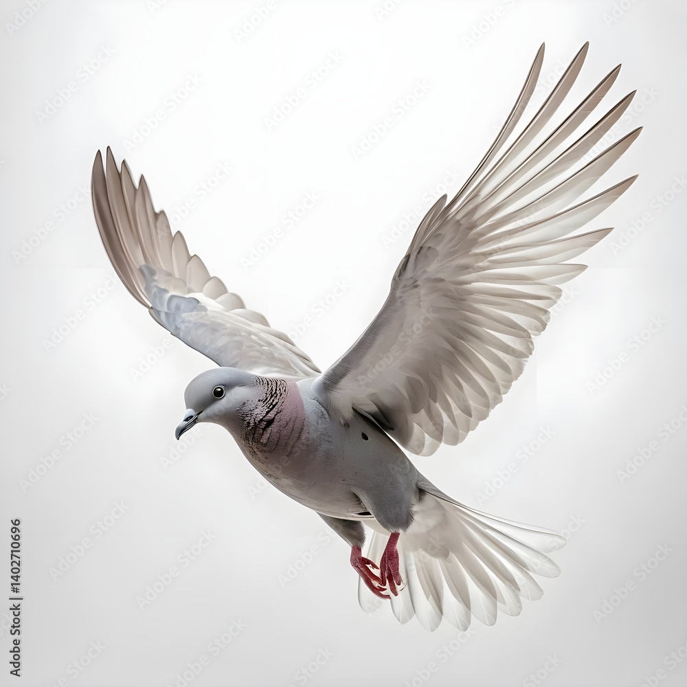Obraz premium Collared Dove in Flight