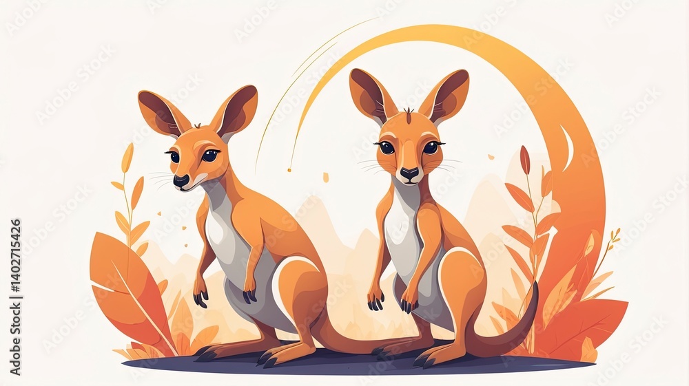 Fototapeta premium A Playful Kangaroo