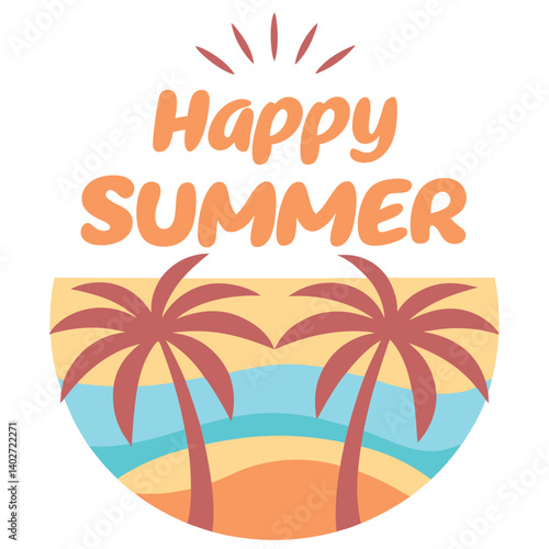 Wallpaper Mural          Summer vibes vector illustration.
 Torontodigital.ca