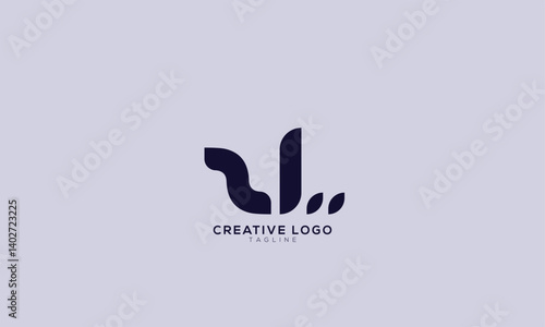 ZL 2L Abstract initial monogram letter alphabet logo design