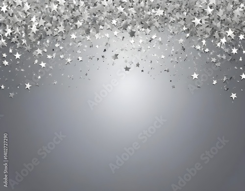 Wallpaper Mural Silver Star Confetti Background Torontodigital.ca