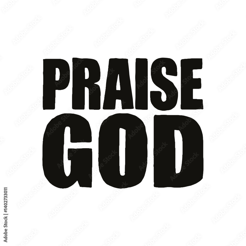 Praise God Black Silhouette SVG Vector Illustration Praise God Black Silhouette SVG Vector Illustration