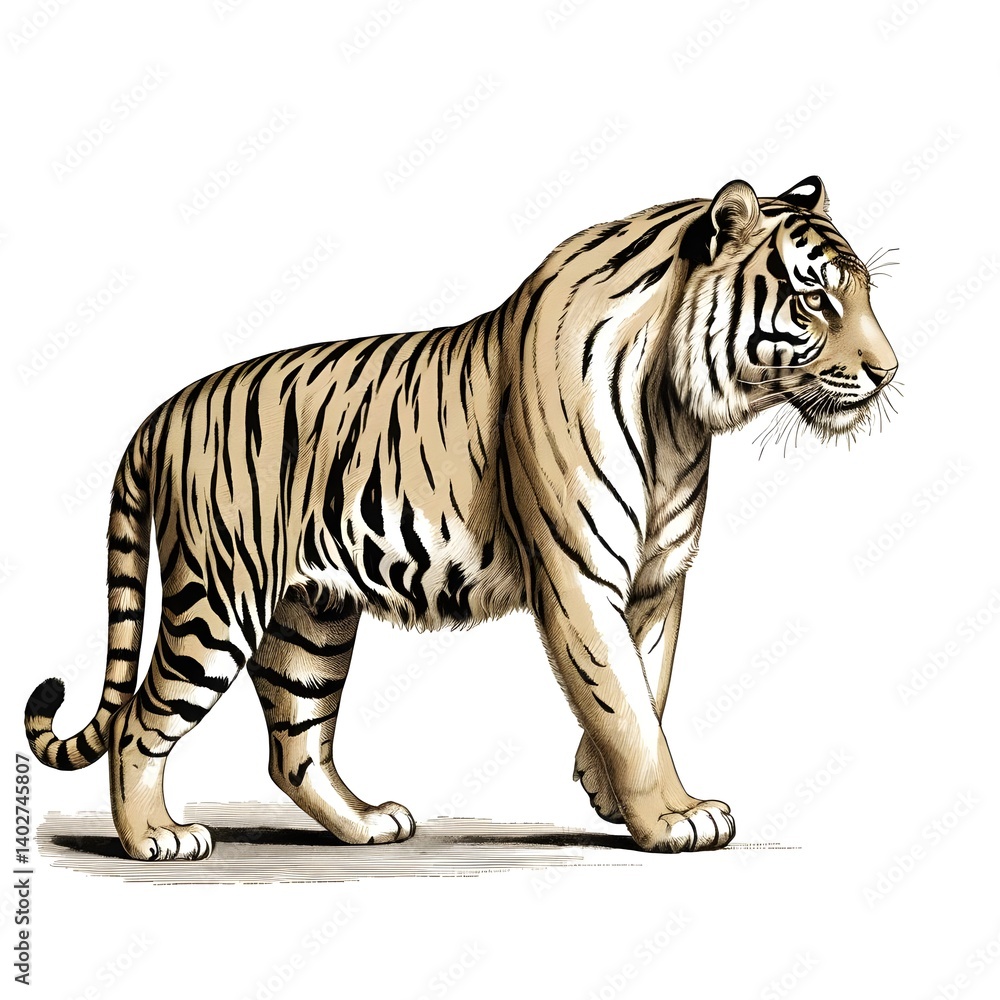 Fototapeta premium Majestic Tiger Profile