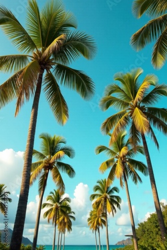 Wallpaper Mural Palm trees sway gently in warm tropical breeze, palm trees, film, Torontodigital.ca