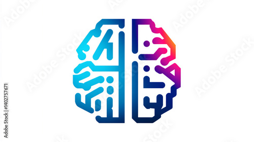 人工知能とデジタル脳の融合コンセプト