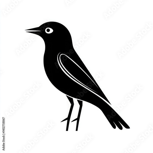 Simple vector logo of a bird