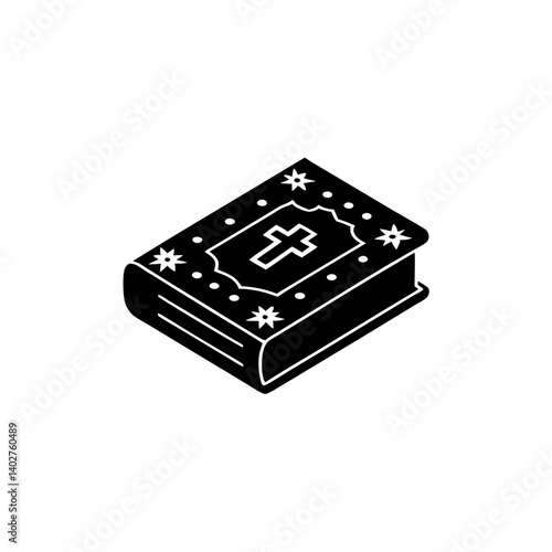 creative details Bible Icon Vector Illustration
