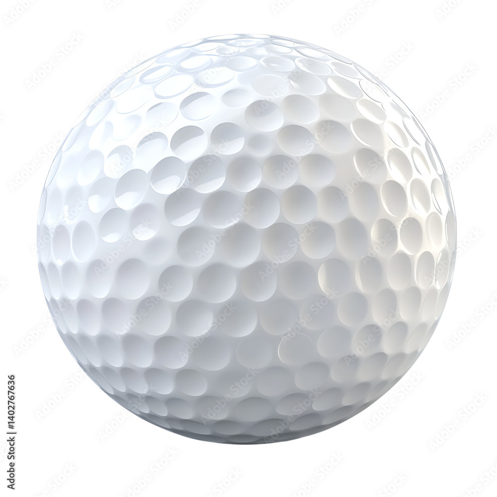 golf ball cartoon isolated on white background full depth of field golf ball cartoon isolated on white background full depth of field