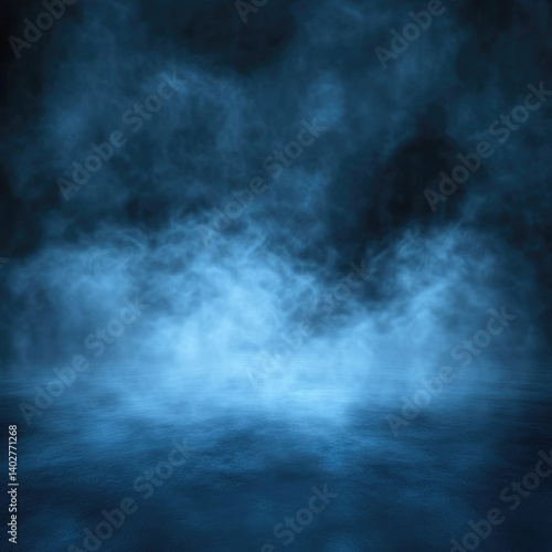 Wallpaper Mural Foggy, dark blue background Torontodigital.ca