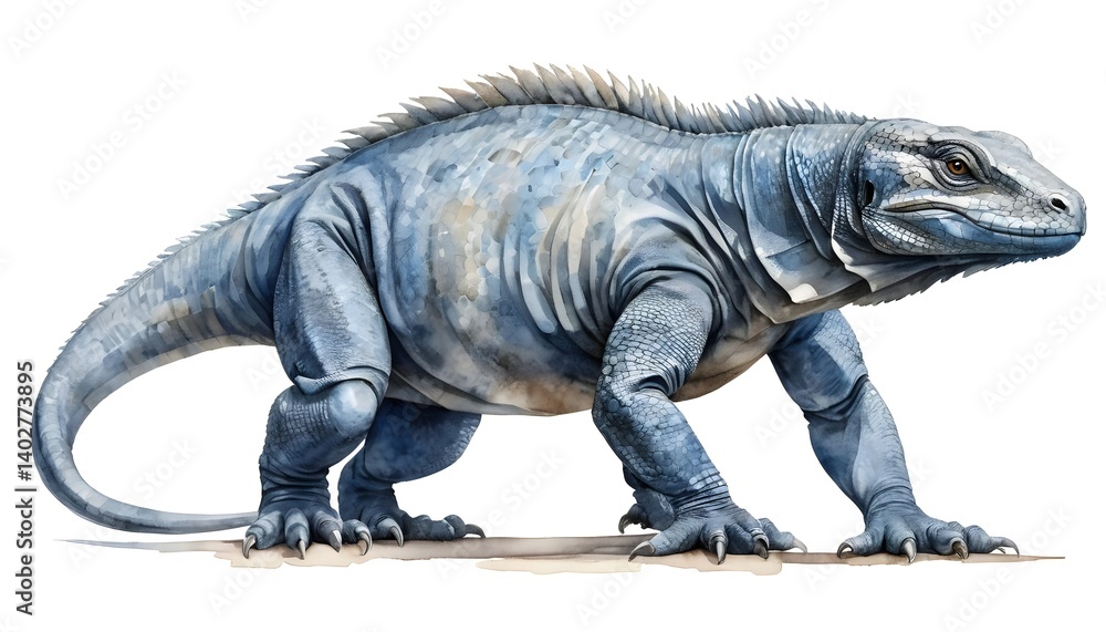 Obraz premium Majestic Blue Iguana