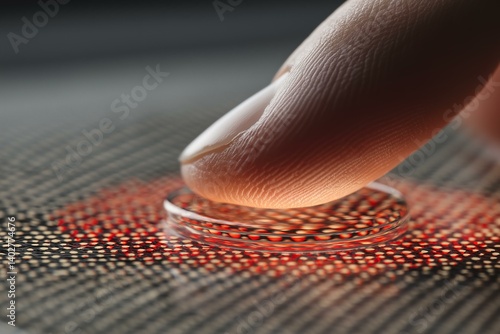Finger Activating Glowing Sensor: Futuristic Biometric Touch