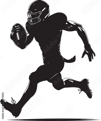 American Football Quarterback Art