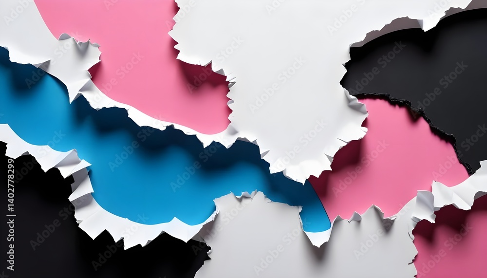 Obraz premium Torn Paper Abstract Background