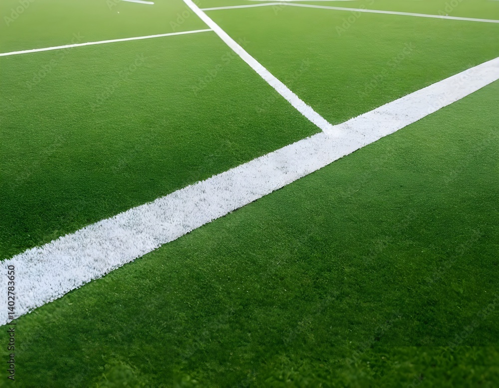 Obraz premium Artificial Turf Field Lines