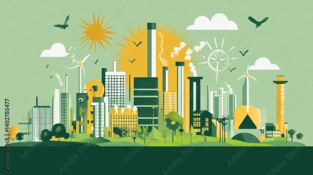 Obraz premium How can engineering contribute to reducing carbon footprints in industries?