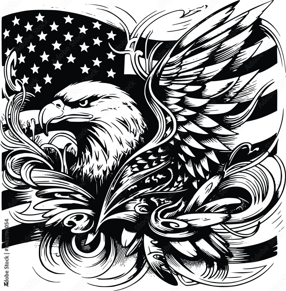 Eagle with American Flag Svg, Flag Svg, Eagle Svg, 4th of July Svg, Eagle with American Flag Svg, Flag Svg, Eagle Svg, 4th of July Svg,