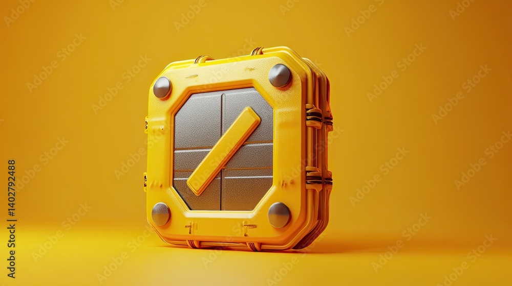 Anti-static icon, tech protection, electronics care, and safety measures, 3D render. Anti-static icon, tech protection, electronics care, and safety measures, 3D render.