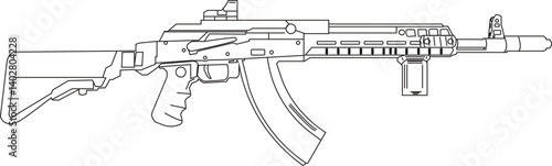 The Illustration of the assault riffle weapon type
