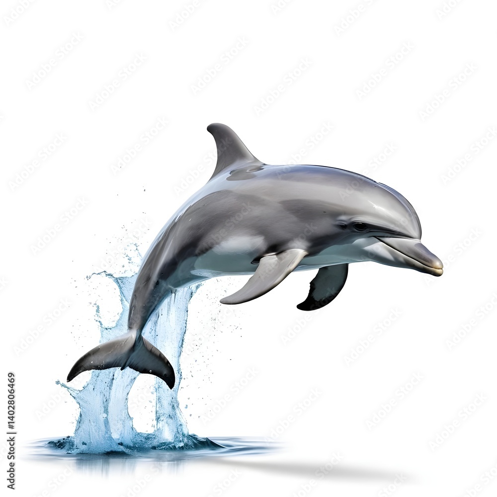 Fototapeta premium Dolphin leaping from the ocean