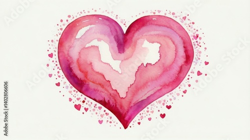 Wallpaper Mural Create a pink heart illustration for Valentine’s Day, Mother’s Day, or Friendship Day. Torontodigital.ca