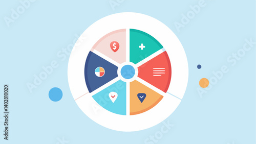 Risk Assessment A pie chart segmented into various health risk levels with an AI interface displaying recommendations based on the assessment.