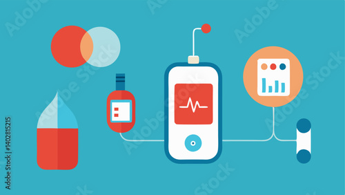These illustrations can visually represent the concept of realtime glucose monitoring and biohacking effectively while maintaining simplicity and clarity.