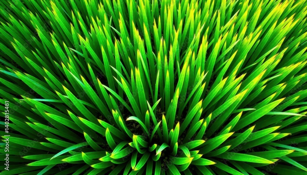 Fototapeta premium Lush green lawn, overhead shot Vibrant texture, perfect for backgrounds , botanical, photo