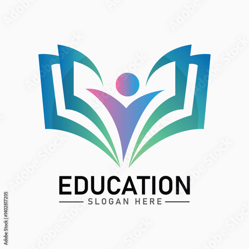 Education learning academic school graduation logo