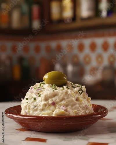 a serving of ensaladilla rusa Russian