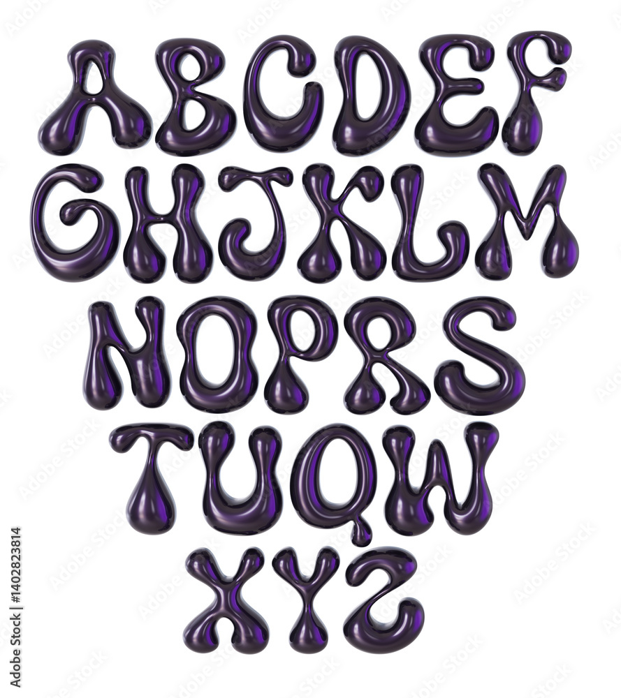 glossy alphabet 3d illustration. isolated on white background. glossy alphabet 3d illustration. isolated on white background.