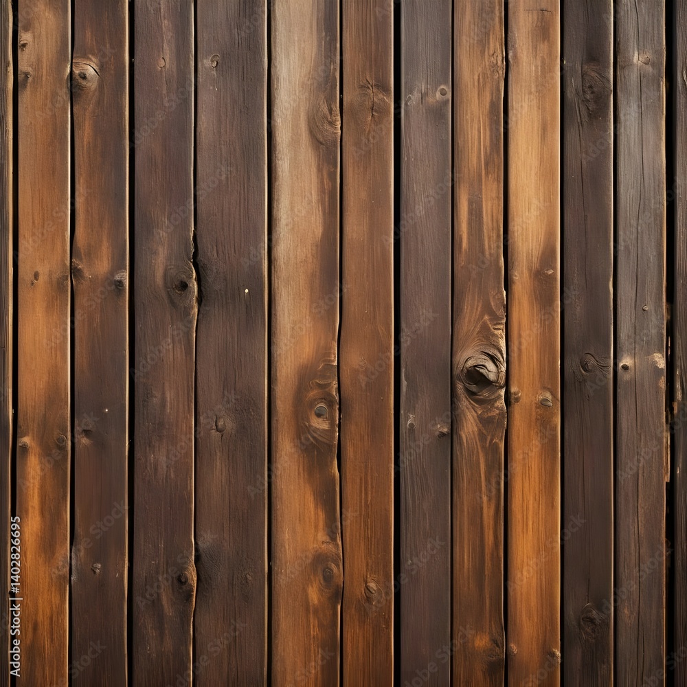 Fototapeta premium Dark Brown Wooden Planks Background Texture