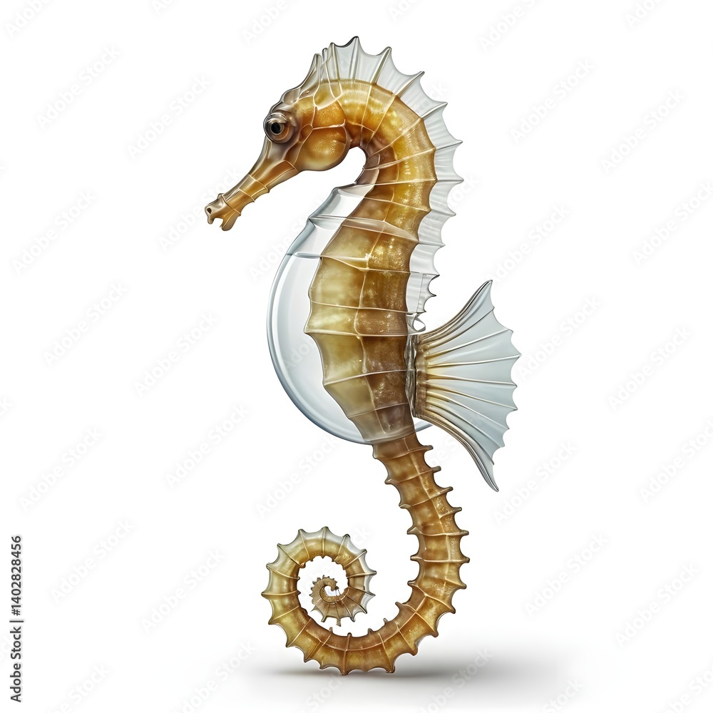 Fototapeta premium Seahorse in a Glass