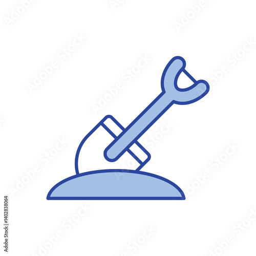 Shovel Icon vector stock illustration
