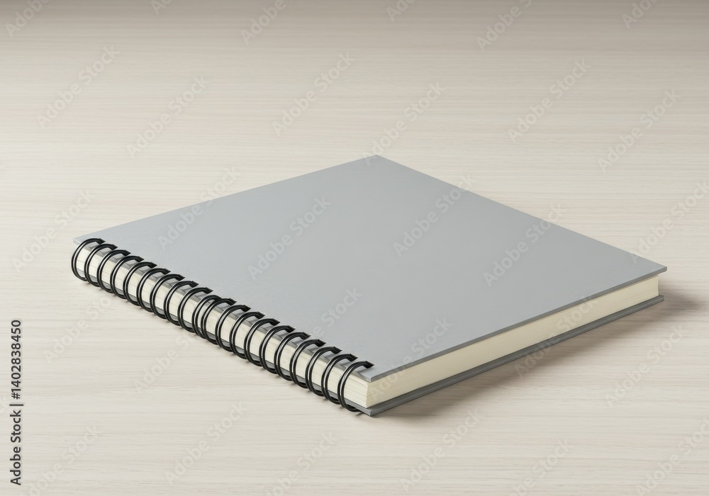 Notebook with spiral binding isolated on white background Notebook with spiral binding isolated on white background