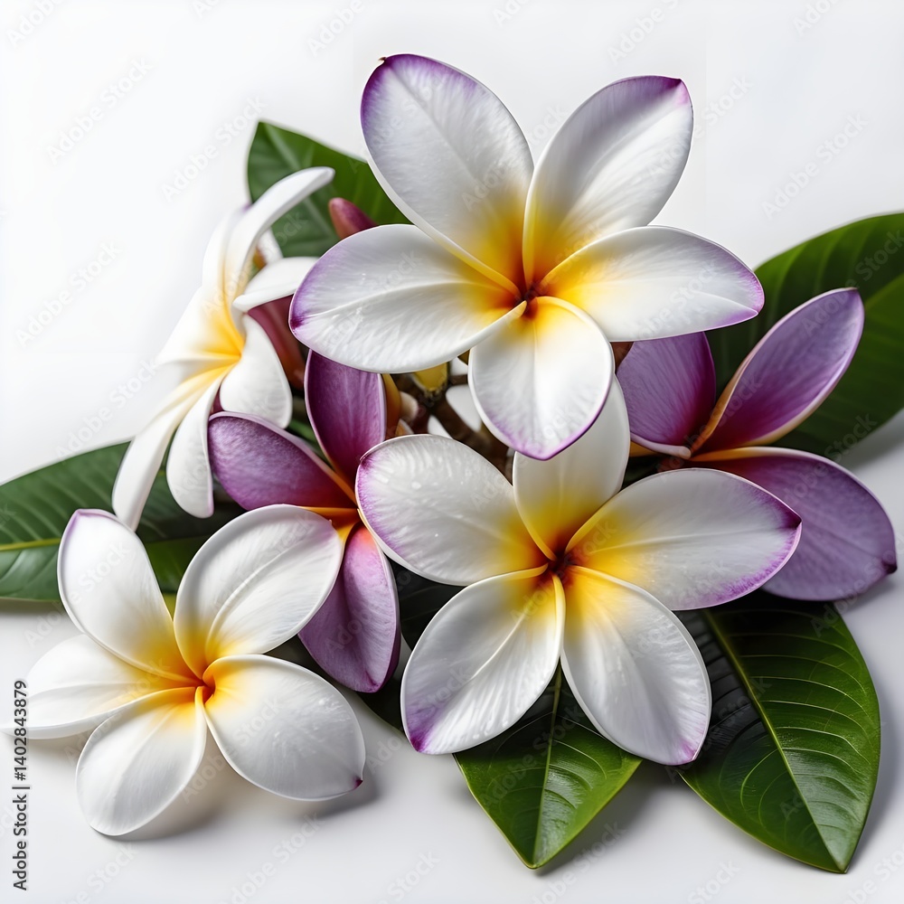 Naklejka premium Plumeria Flowers Bouquet