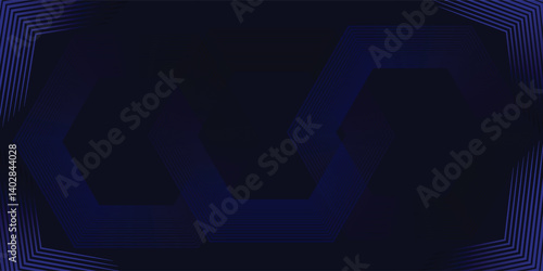 blue black background. Modern lines curves abstract presentation background. Luxury paper cut background