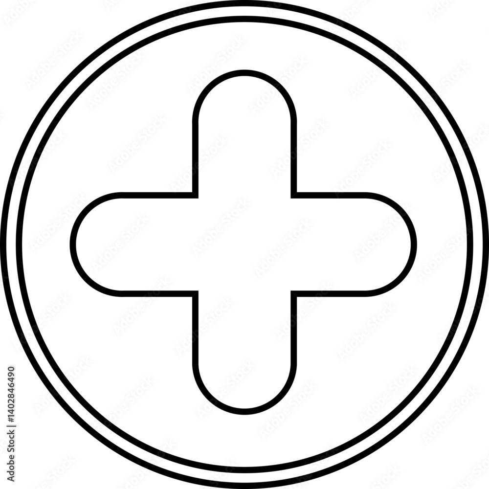 Fototapeta premium Medical cross icon