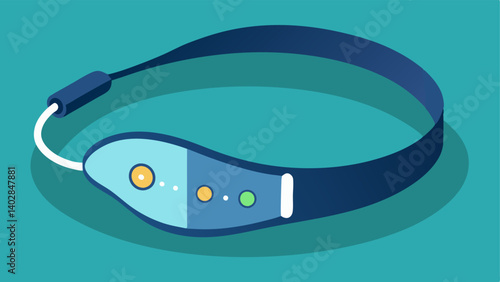 Sleep Tracking Headband A lightweight headband designed for sleeping showcasing sensors that monitor sleep stages and provide feedback about sleep quality through a companion app.