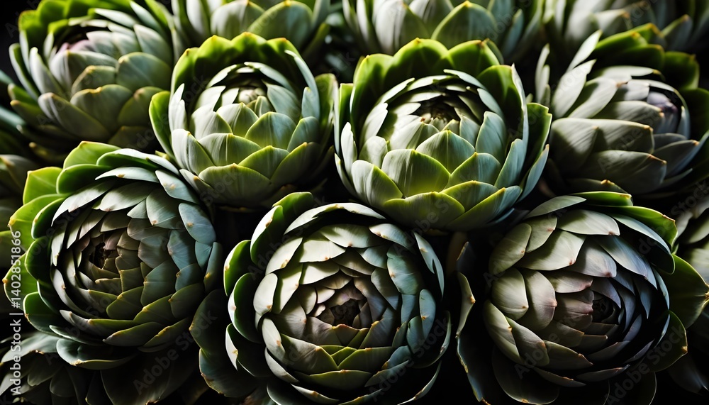 Fototapeta premium Close-up of Fresh Artichokes