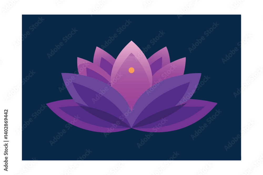 Fototapeta premium lotus flower vector illustration