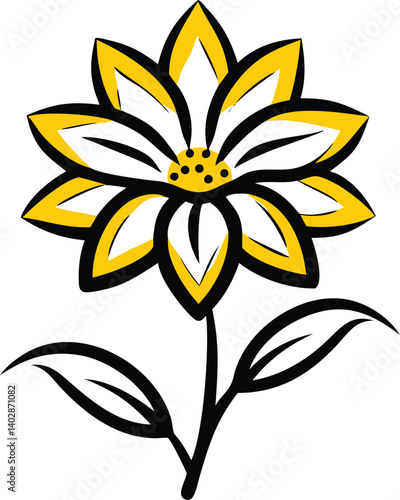 Sweet Pea, Clematis, Foxglove, Dahlia, Hollyhock, Calendula, Larkspur, Baby’s Breath (Gypsophila), Delphinium, Forget-Me-Not, flower logo icon