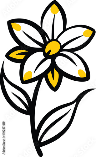 Sweet Pea, Clematis, Foxglove, Dahlia, Hollyhock, Calendula, Larkspur, Baby’s Breath (Gypsophila), Delphinium, Forget-Me-Not, flower logo icon