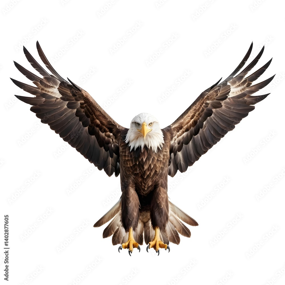 Obraz premium Majestic Bald Eagle Landing