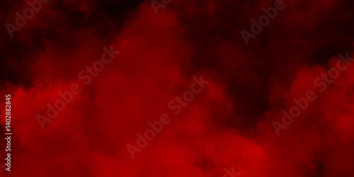 Red smoke in dark background. abstract fire flame grunge texture background Colorful red textures for making flyer, poster, cover, banner and any design.	