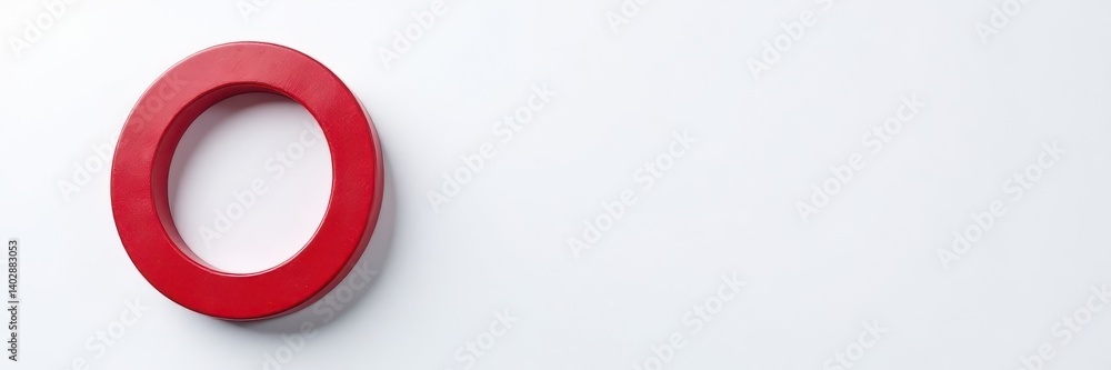 Horseshoe magnet, clearly marked north pole, against white background, illustration, learning Horseshoe magnet, clearly marked north pole, against white background, illustration, learning