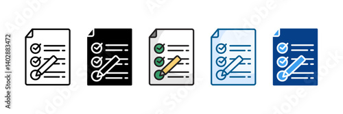 Commitment Icon Set Multiple Style Collection