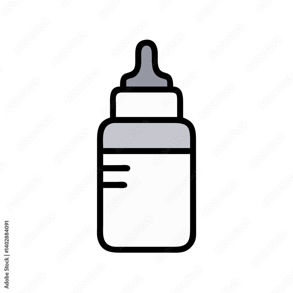 Baby Bottle Icon Representing Infant Feeding and Nourishment Baby Bottle Icon Representing Infant Feeding and Nourishment