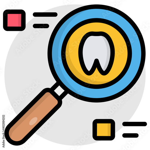 Premium download icon of search tooth