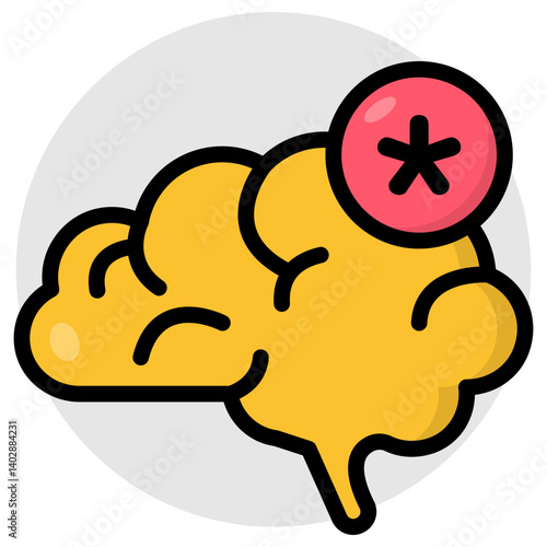 Modern design icon of brain