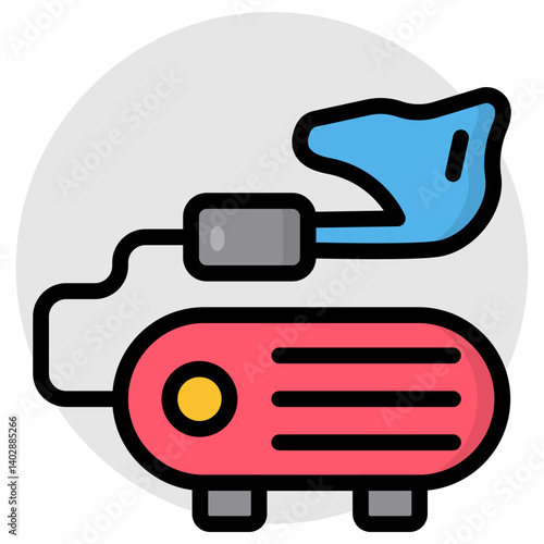 Modern design icon of nebulizer 